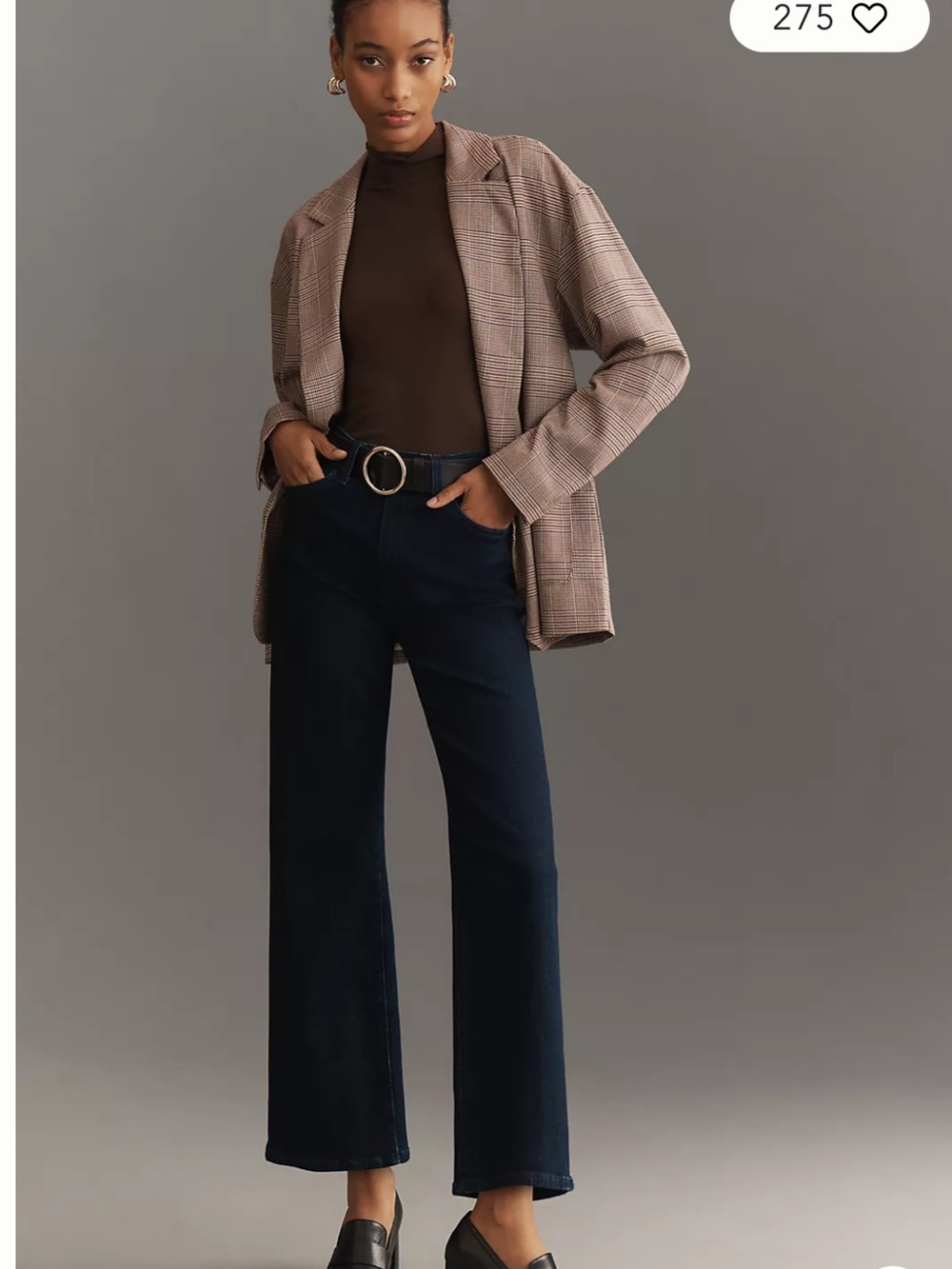 Joe's Jeans Dark Indigo Wide Leg Jeans